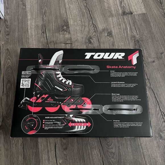 Tour Q91 Kids' Adjustable Inline and Roller Hockey Skates - Picture 3 of 6